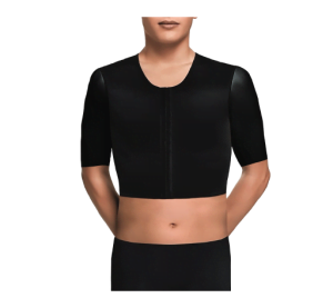 Corset Gynécomastie Court avec Manches